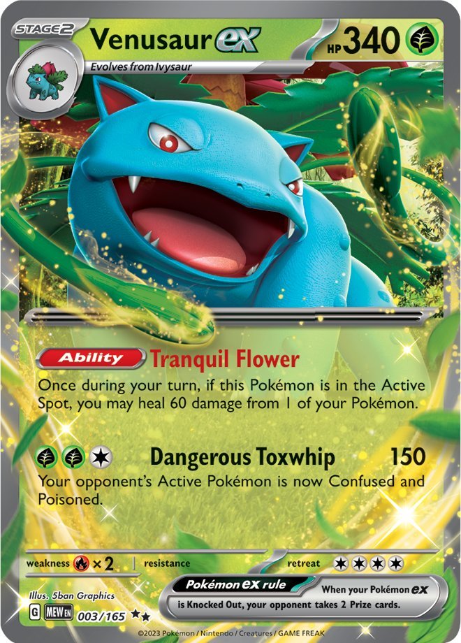 Venusaur ex (003/165) [Scarlet & Violet: 151] | Galaxy Games LLC