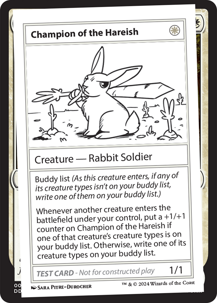 Champion of the Hareish [Mystery Booster 2 Playtest Cards] | Galaxy Games LLC