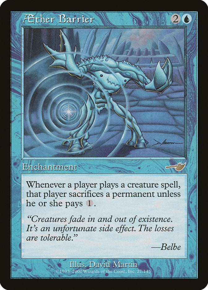 Aether Barrier [Nemesis] | Galaxy Games LLC