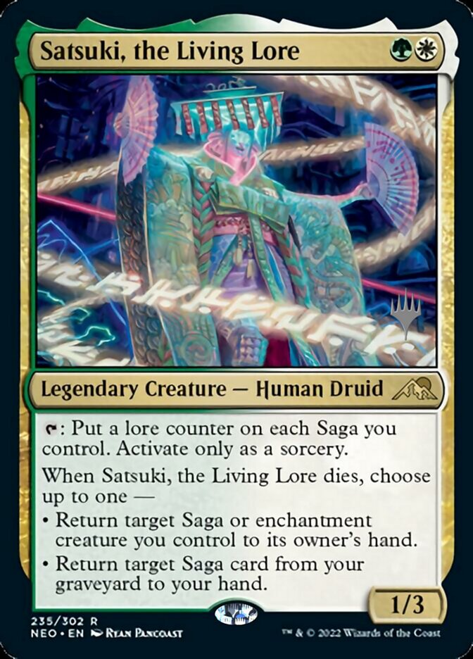 Satsuki, the Living Lore (Promo Pack) [Kamigawa: Neon Dynasty Promos] | Galaxy Games LLC