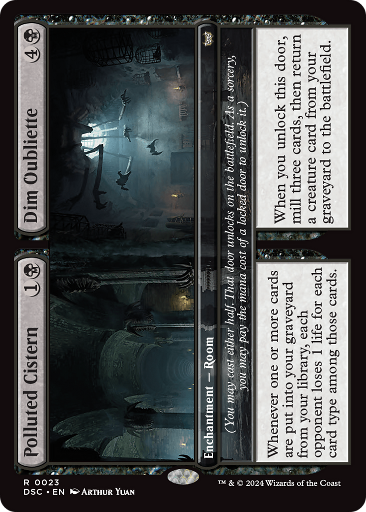 Polluted Cistern // Dim Oubliette [Duskmourn: House of Horror Commander] | Galaxy Games LLC