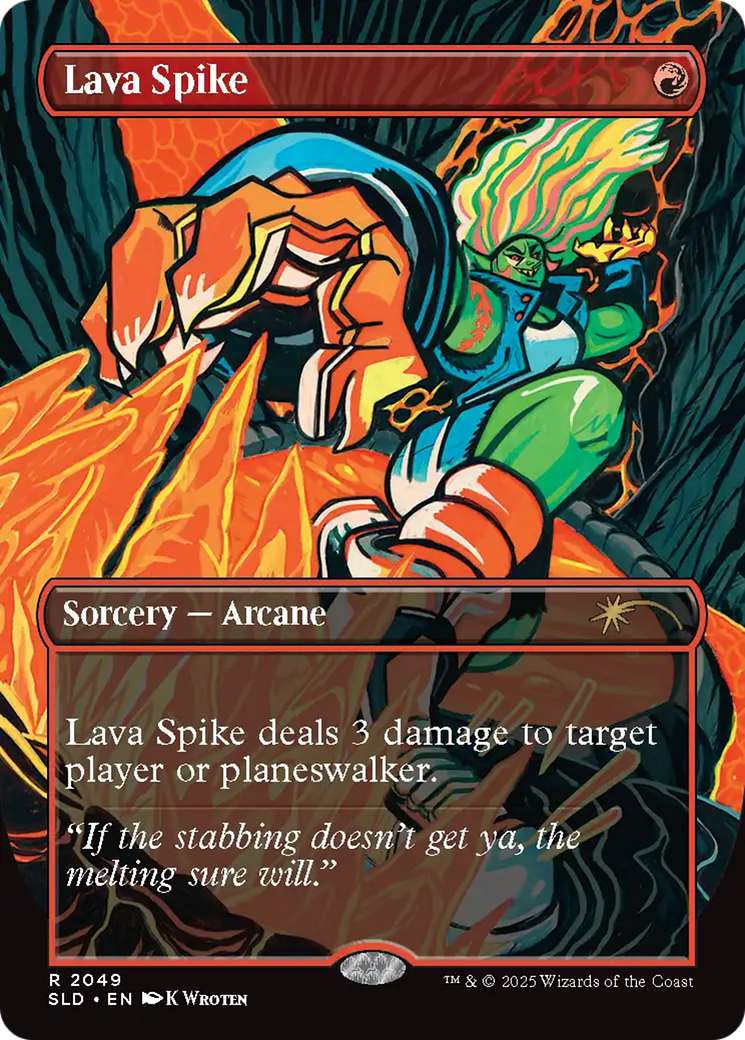 Lava Spike (2049) (Rainbow Foil) [Secret Lair Drop Series] | Galaxy Games LLC