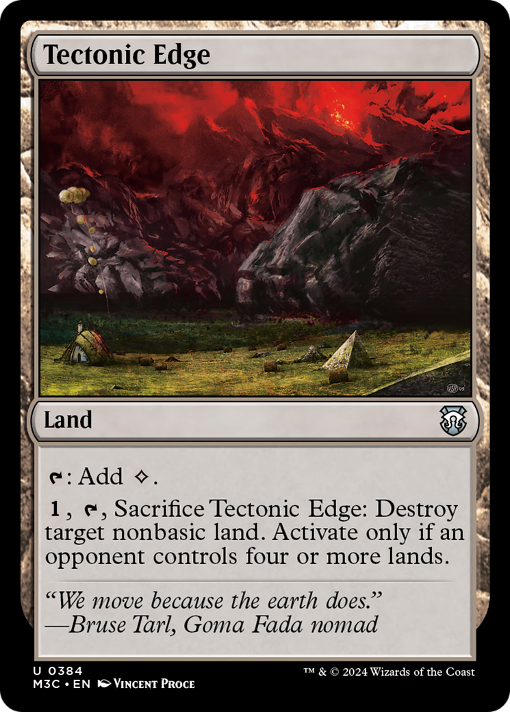 Tectonic Edge (Ripple Foil) [Modern Horizons 3 Commander] | Galaxy Games LLC