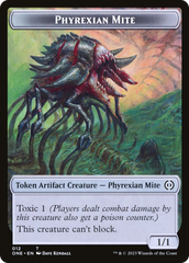 Phyrexian Mite Token (012) // Phyrexian Golem Double-Sided Token [Phyrexia: All Will Be One Tokens] | Galaxy Games LLC