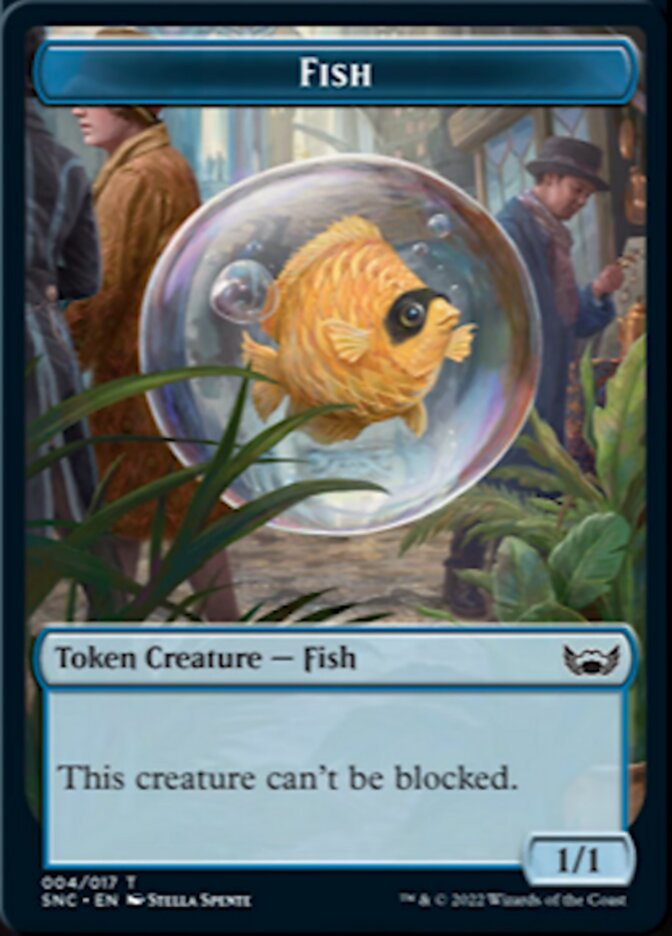 Fish // Angel Double-Sided Token [Streets of New Capenna Tokens] | Galaxy Games LLC