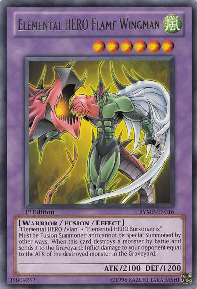 Elemental HERO Flame Wingman [RYMP-EN016] Rare | Galaxy Games LLC