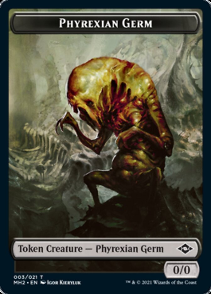 Phyrexian Germ // Treasure (21) Double-Sided Token [Modern Horizons 2 Tokens] | Galaxy Games LLC