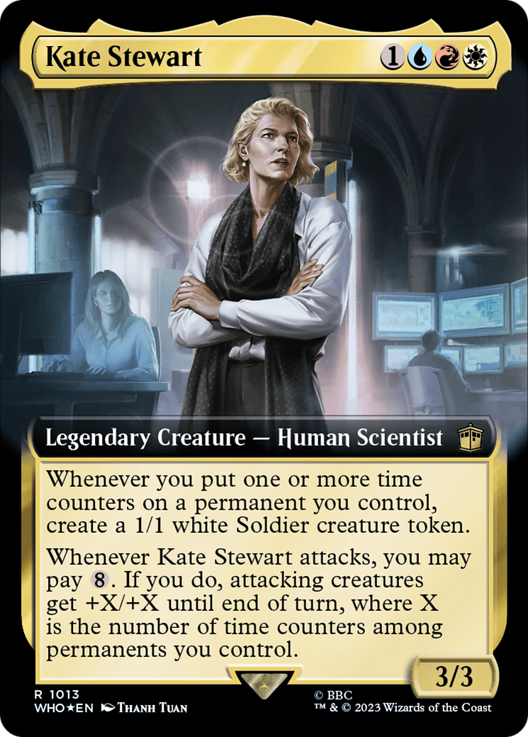 Kate Stewart (Extended Art) (Surge Foil) [Doctor Who] | Galaxy Games LLC