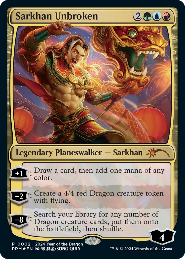 Sarkhan Unbroken (Year of the Dragon 2024) [Standard Showdown Promos] | Galaxy Games LLC