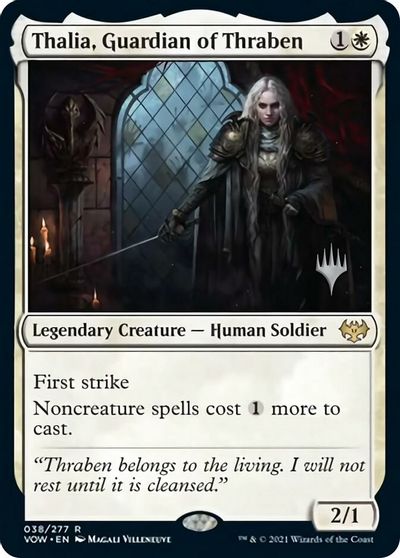 Thalia, Guardian of Thraben (Promo Pack) [Innistrad: Crimson Vow Promos] | Galaxy Games LLC