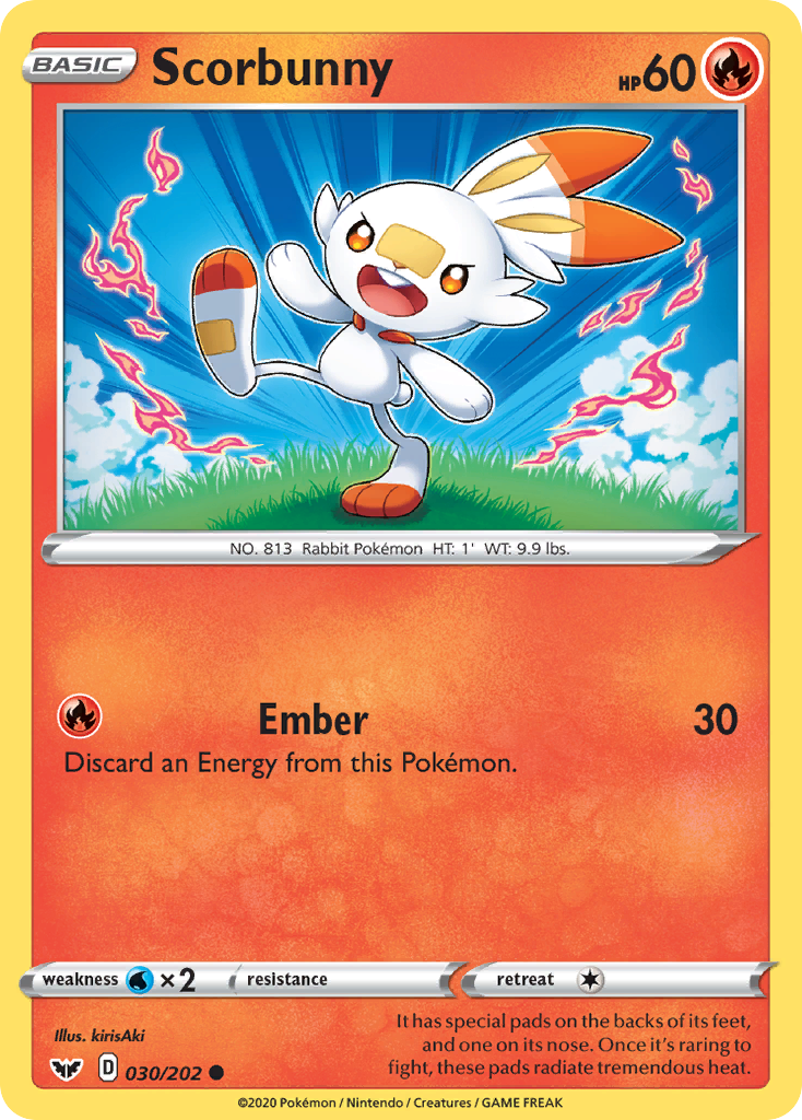 Scorbunny (030/202) [Sword & Shield: Base Set] | Galaxy Games LLC