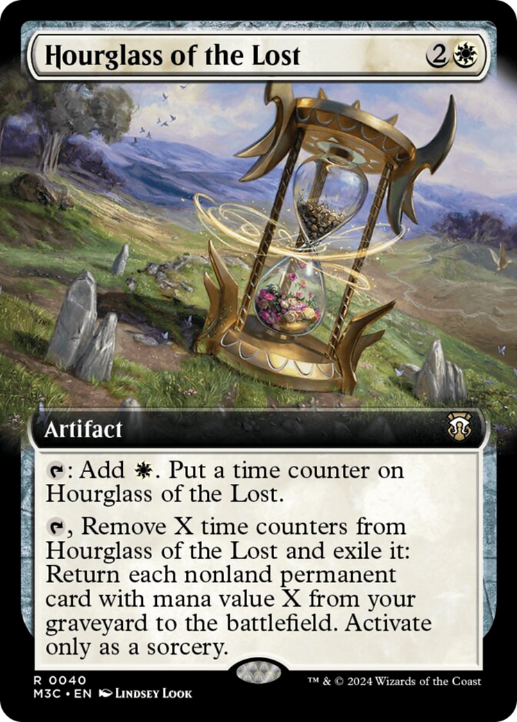 Hourglass of the Lost (Extended Art) (Ripple Foil) [Modern Horizons 3 Commander] | Galaxy Games LLC