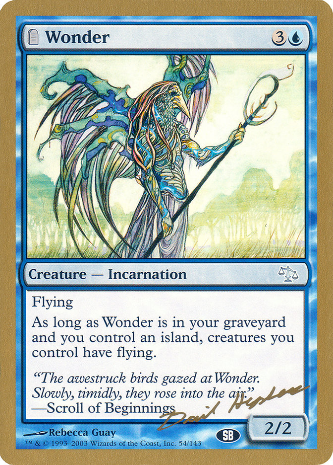 Wonder (Dave Humpherys) (SB) [World Championship Decks 2003] | Galaxy Games LLC