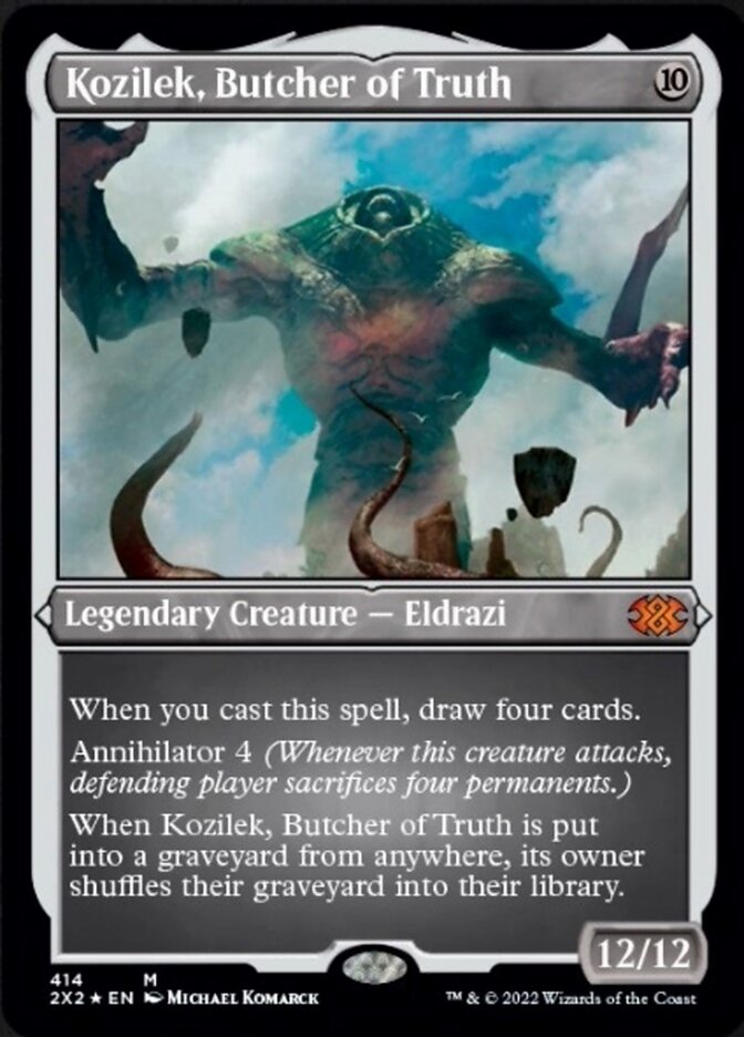 Kozilek, Butcher of Truth (Foil Etched) [Double Masters 2022] | Galaxy Games LLC