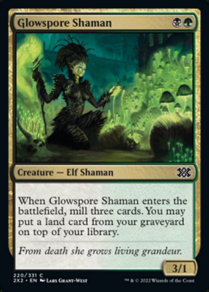 Glowspore Shaman [Double Masters 2022] | Galaxy Games LLC