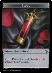 Blood // Vampire (0004) Double-Sided Token [The Lost Caverns of Ixalan Commander Tokens] | Galaxy Games LLC