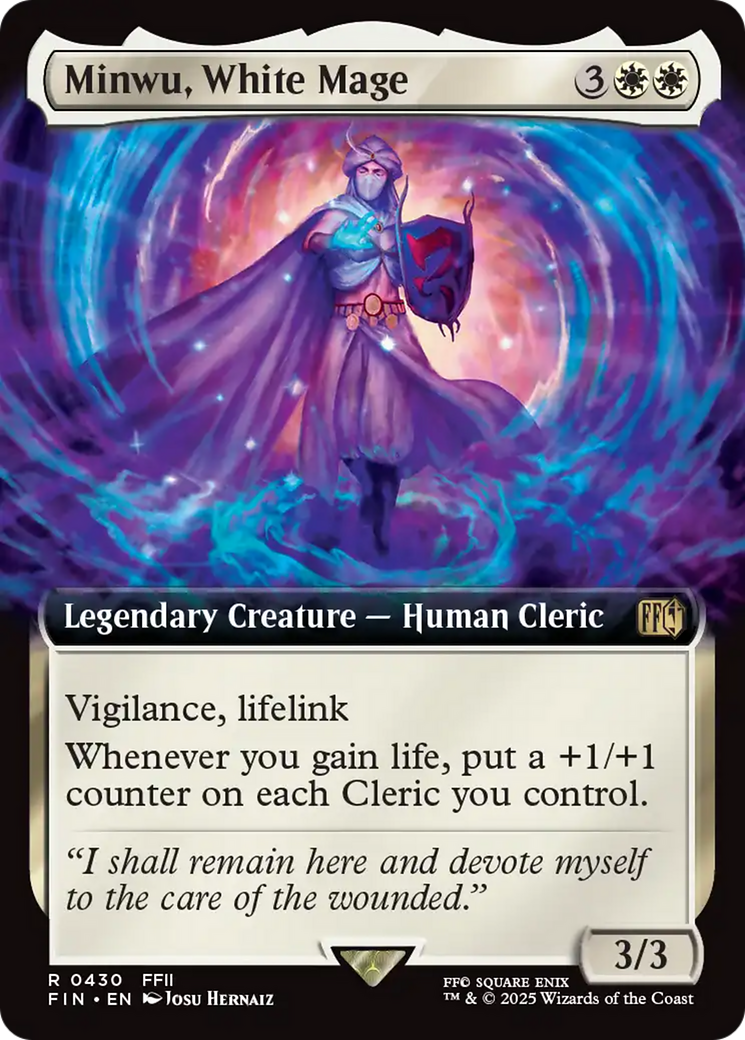 Minwu, White Mage (Extended Art) [FINAL FANTASY] | Galaxy Games LLC