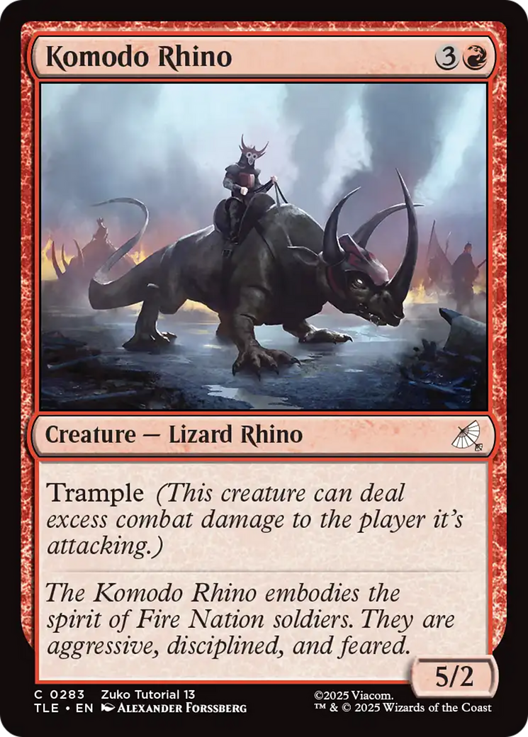 Komodo Rhino (0283) [Avatar: The Last Airbender: Eternal-Legal] | Galaxy Games LLC