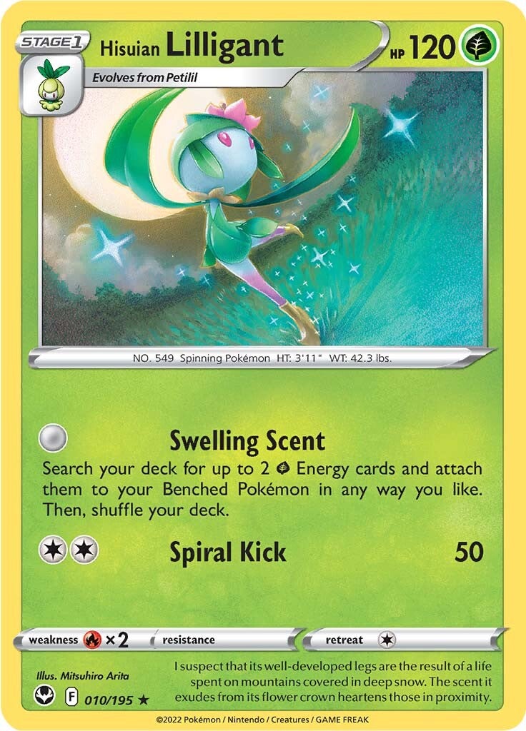 Hisuian Lilligant (010/195) [Sword & Shield: Silver Tempest] | Galaxy Games LLC