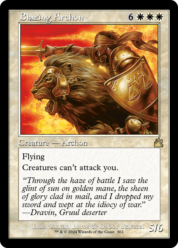 Blazing Archon (Retro Frame) [Ravnica Remastered] | Galaxy Games LLC