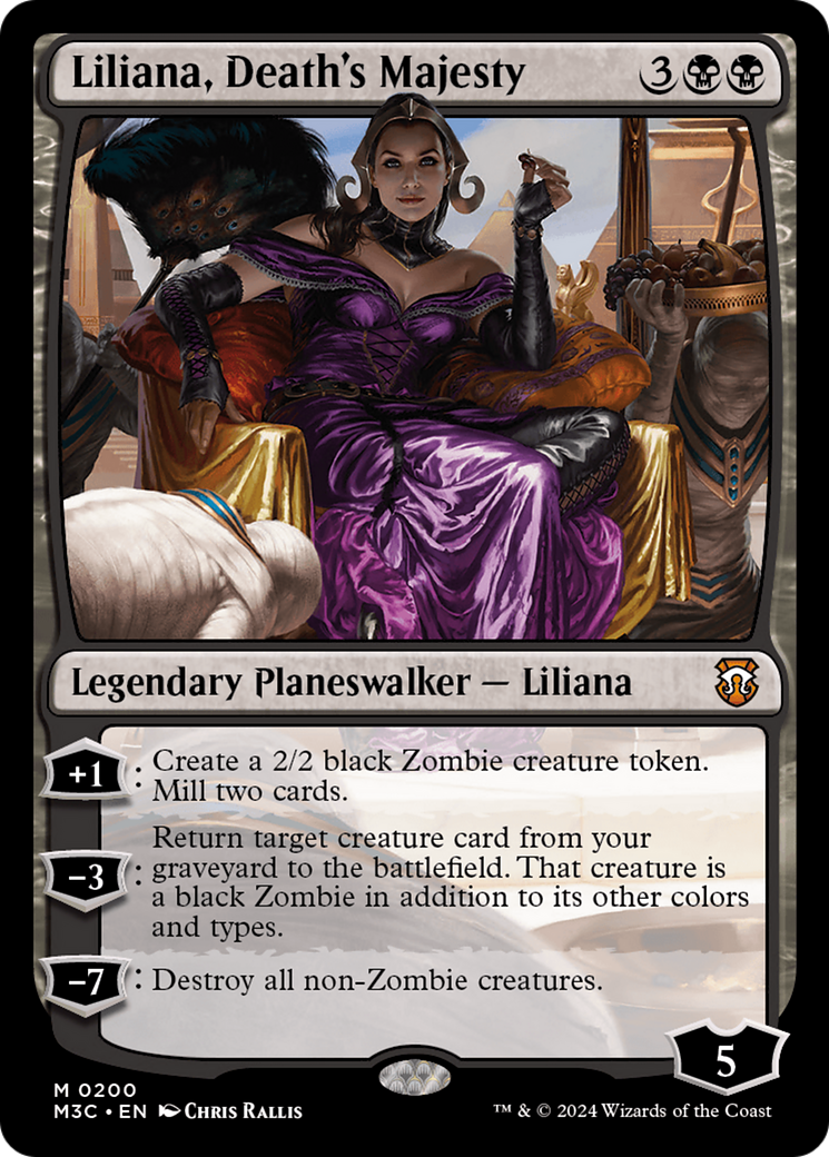 Liliana, Death's Majesty (Ripple Foil) [Modern Horizons 3 Commander] | Galaxy Games LLC