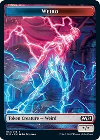 Weird // Zombie Double-Sided Token [Core Set 2021 Tokens] | Galaxy Games LLC