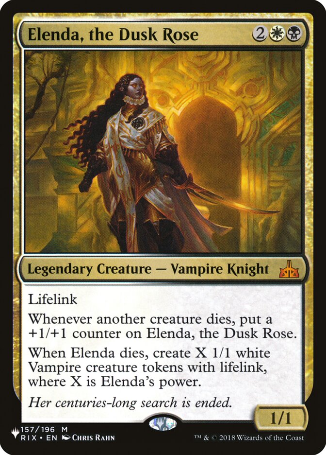 Elenda, the Dusk Rose [The List] | Galaxy Games LLC