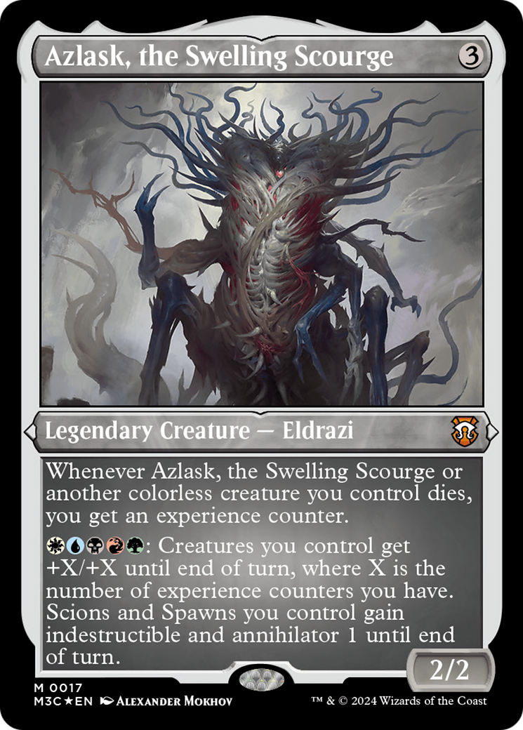 Azlask, the Swelling Scourge (Foil Etched) [Modern Horizons 3 Commander] | Galaxy Games LLC