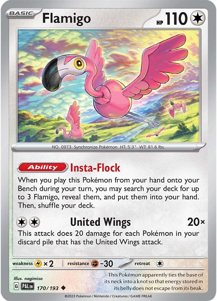 Flamigo (170/193) [Scarlet & Violet: Paldea Evolved] | Galaxy Games LLC