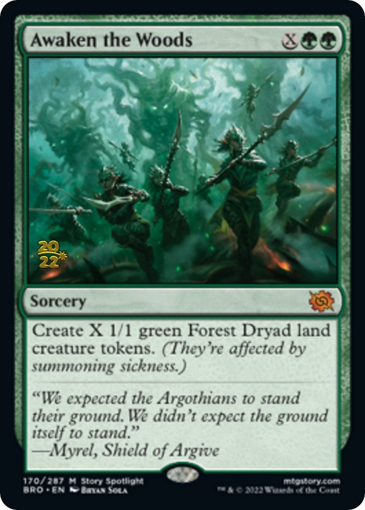 Awaken the Woods [The Brothers' War Prerelease Promos] | Galaxy Games LLC