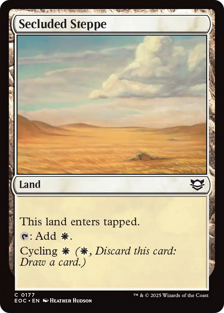 Secluded Steppe [Edge of Eternities Commander] | Galaxy Games LLC