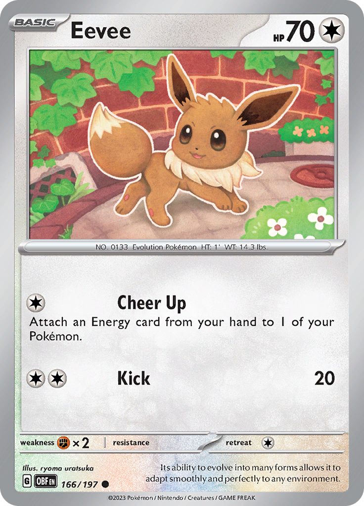 Eevee (166/197) [Scarlet & Violet: Obsidian Flames] | Galaxy Games LLC