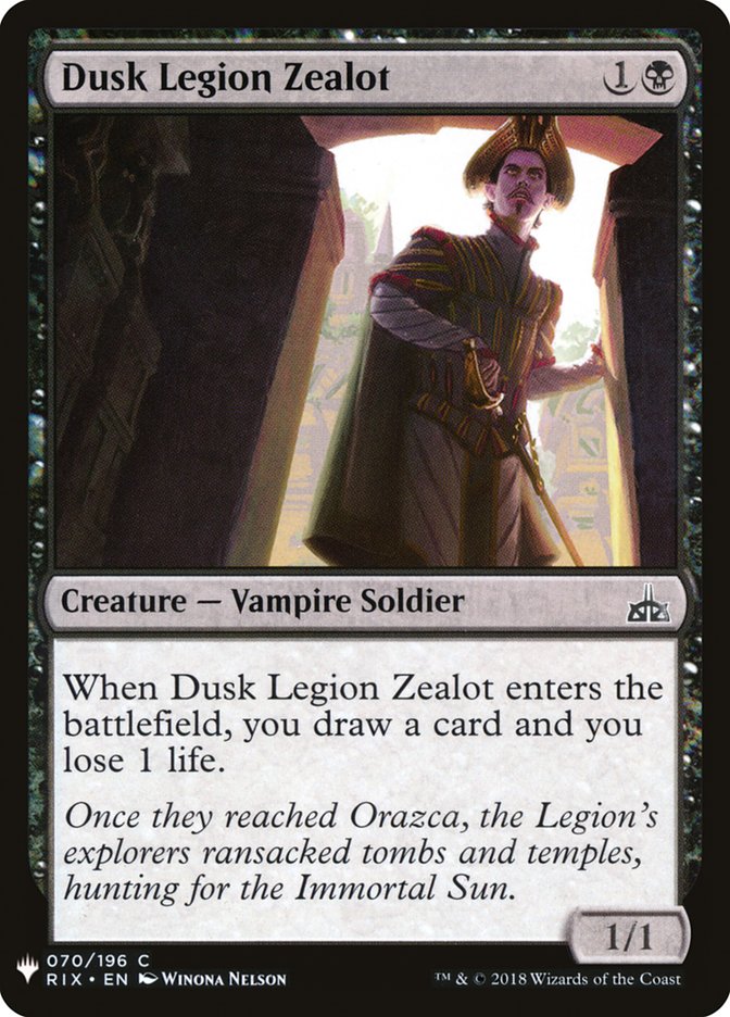 Dusk Legion Zealot [Mystery Booster] | Galaxy Games LLC