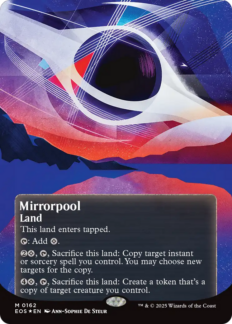 Mirrorpool (0162) (Borderless) (Galaxy Foil) [Edge of Eternities: Stellar Sights] | Galaxy Games LLC