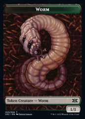 Worm // Vampire Double-Sided Token [Double Masters 2022 Tokens] | Galaxy Games LLC