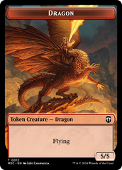 Dragon // Shapeshifter (0008) Double-Sided Token [Modern Horizons 3 Commander Tokens] | Galaxy Games LLC
