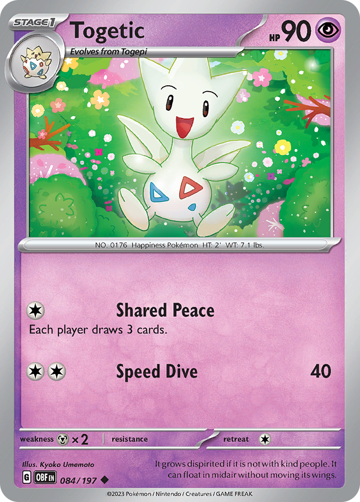 Togetic (084/197) [Scarlet & Violet: Obsidian Flames] | Galaxy Games LLC