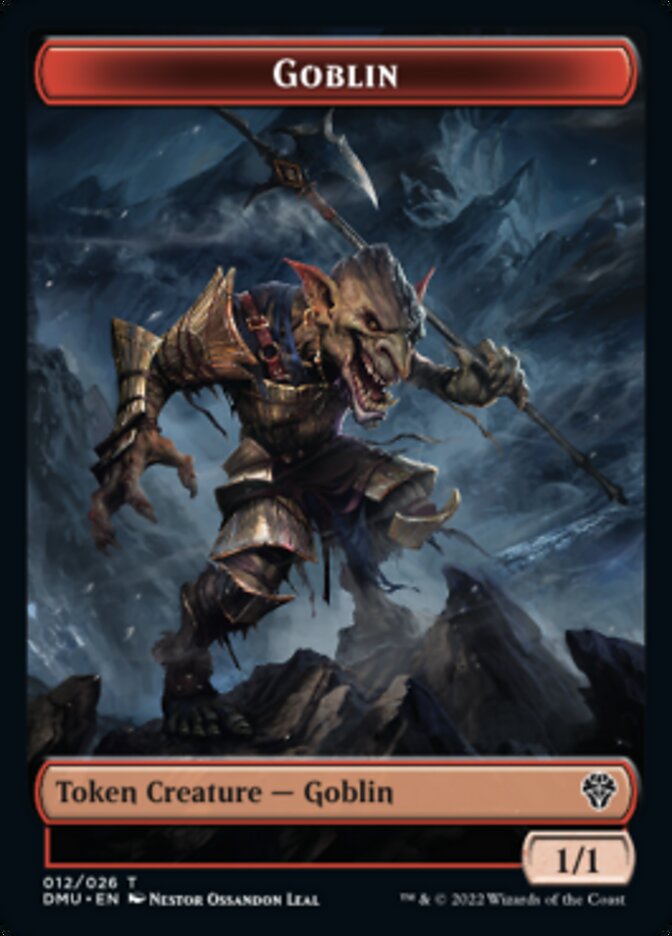 Saproling // Goblin Double-Sided Token [Dominaria United Tokens] | Galaxy Games LLC