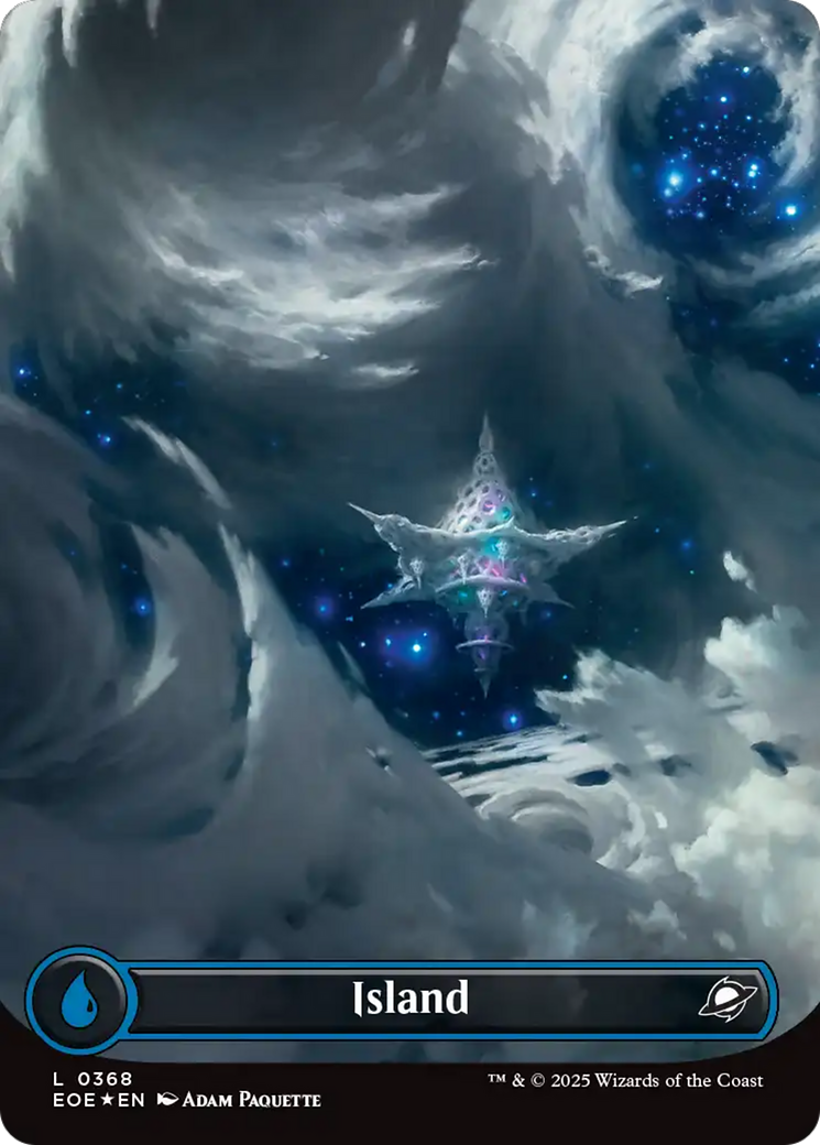 Island (0368) (Borderless) (Galaxy Foil) [Edge of Eternities] | Galaxy Games LLC