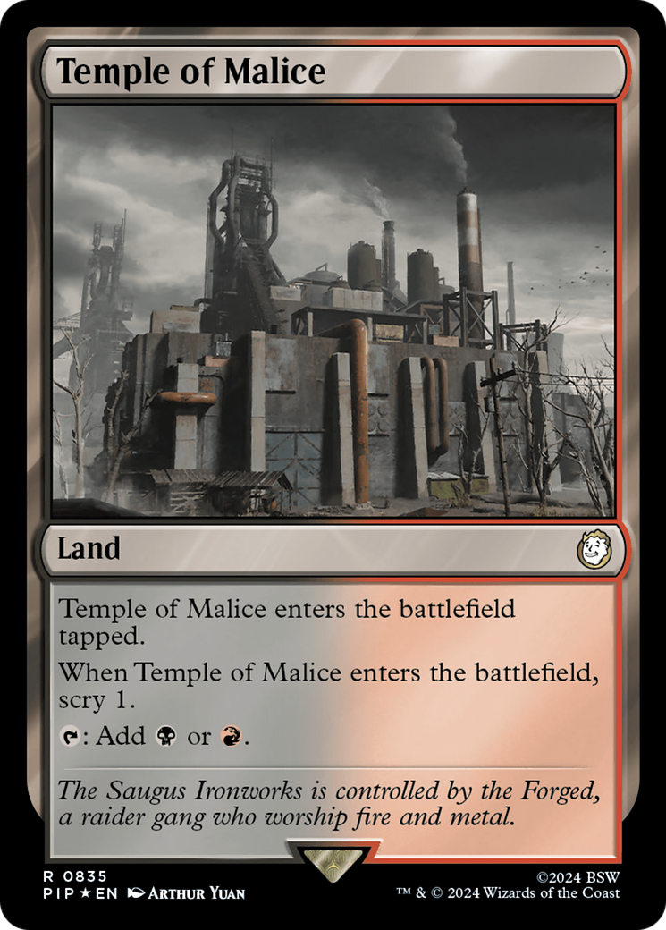 Temple of Malice (Surge Foil) [Fallout] | Galaxy Games LLC