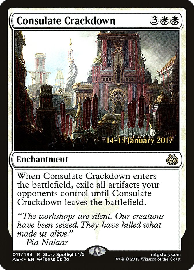 Consulate Crackdown [Aether Revolt Prerelease Promos] | Galaxy Games LLC