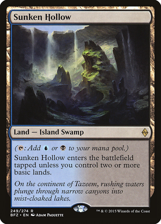 Sunken Hollow [Battle for Zendikar] | Galaxy Games LLC