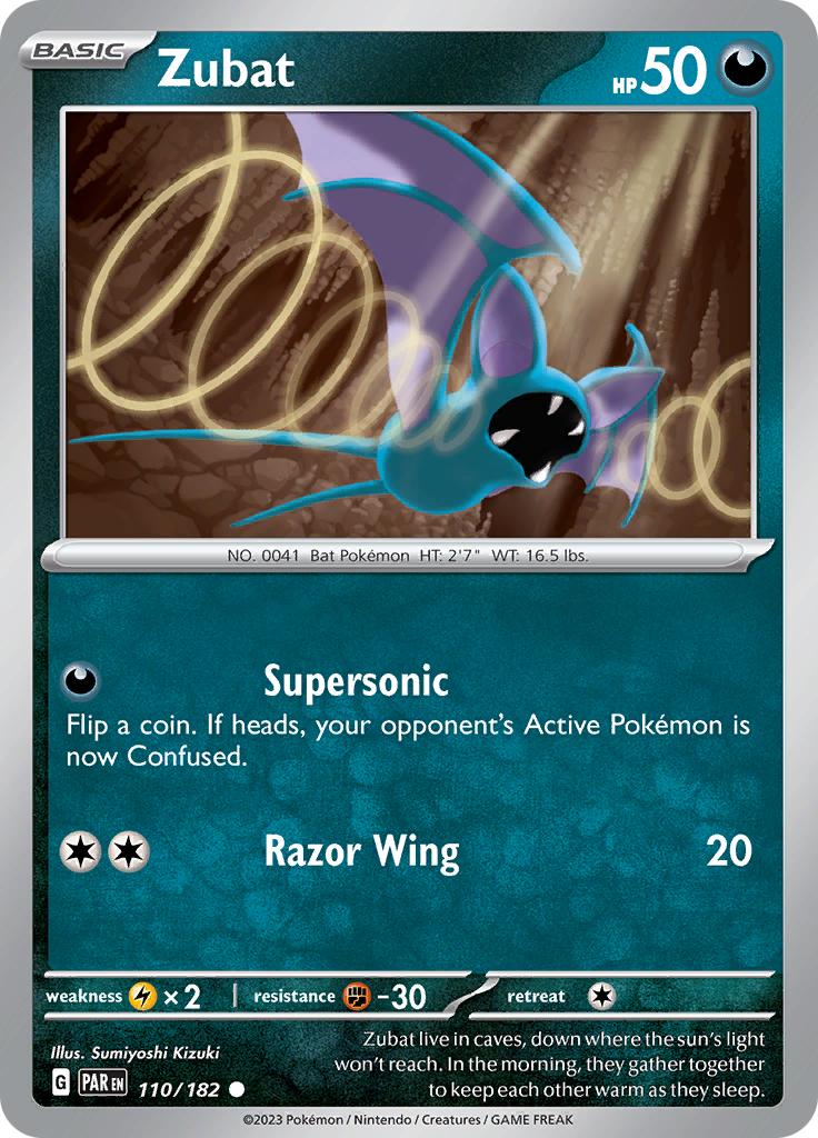 Zubat (110/182) [Scarlet & Violet: Paradox Rift] | Galaxy Games LLC