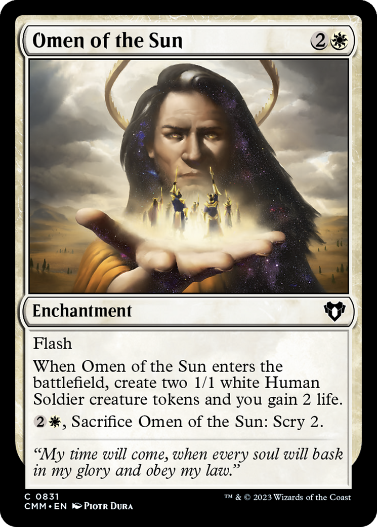 Omen of the Sun [Commander Masters] | Galaxy Games LLC