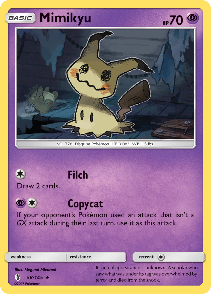 Mimikyu (58/145) [Sun & Moon: Guardians Rising] | Galaxy Games LLC