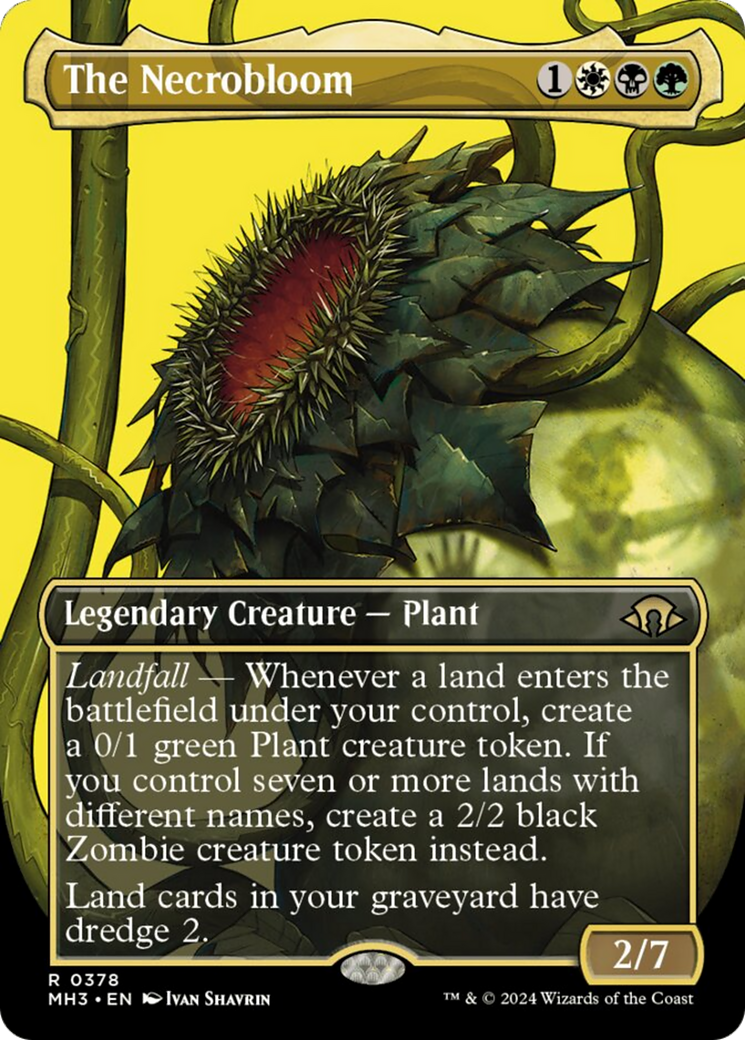 The Necrobloom (Borderless) [Modern Horizons 3] | Galaxy Games LLC