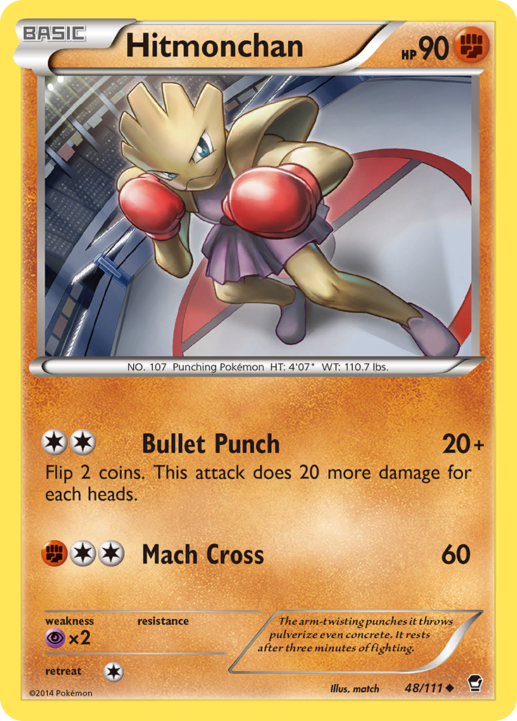 Hitmonchan (48/111) [XY: Furious Fists] | Galaxy Games LLC