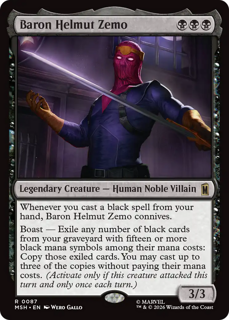 Baron Helmut Zemo [Marvel Super Heroes] | Galaxy Games LLC