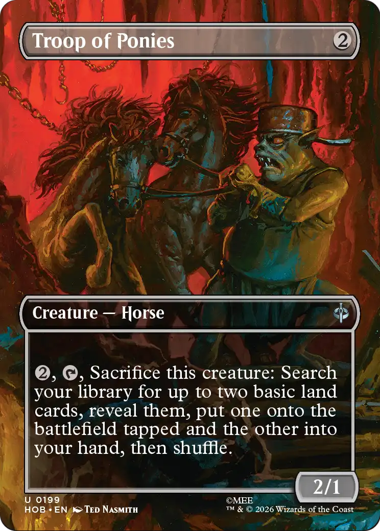 Troop of Ponies (Borderless) [The Hobbit] | Galaxy Games LLC