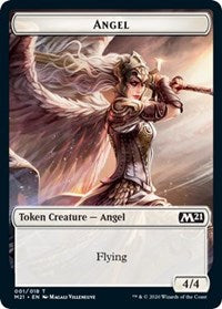 Angel // Treasure Double-Sided Token [Core Set 2021 Tokens] | Galaxy Games LLC